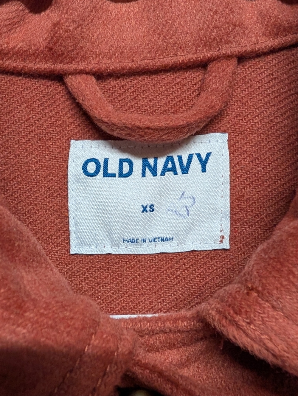 New OLD NAVY Soft Brushed Utility Red/Orange Rust Shacket Jacket (XS) - Picture 3 of 7